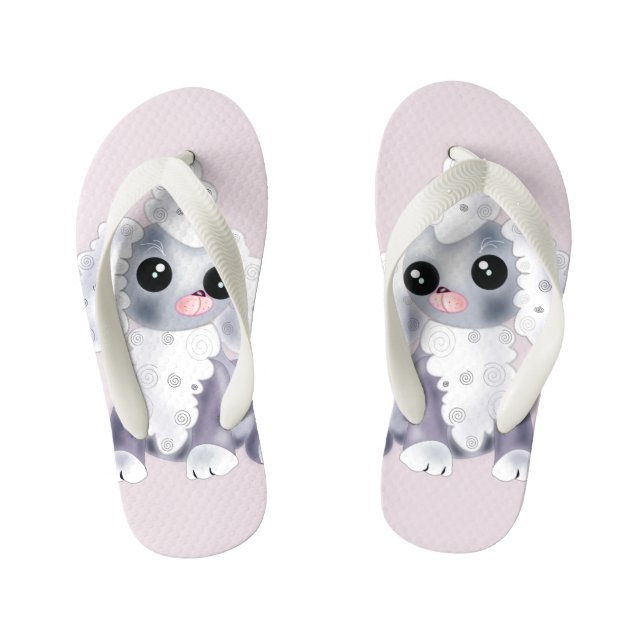 Chanclas Para Niños Pequeño cachorro de niño pito de ropas rosadas (Plantilla)