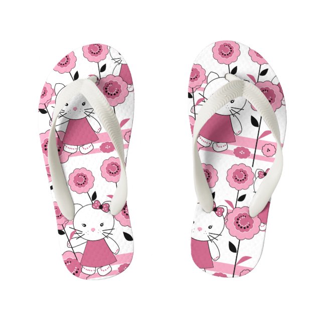 Chanclas Para Niños Pequeño gatito (Plantilla)