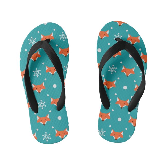 Chanclas Para Niños Pequeños zorritos maleados (Plantilla)