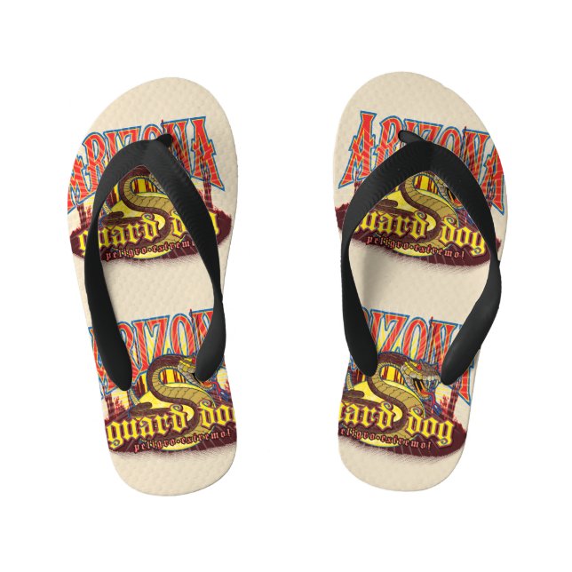 Chanclas Para Niños Perro guardián de Arizona serpiente (Plantilla)