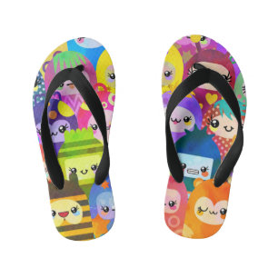 Chanclas Para Niños Personajes de dibujos animados coloridos y lindos