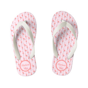 Chanclas Para Niños Personaliza Patrón de Flamenco Rosa Princesa Peque