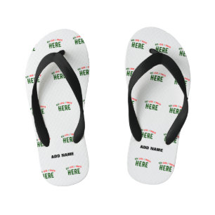 CHANCLAS PARA NIÑOS PERSONALIZABLE MODERNO ESTILO BLANCO VERIFICADO MA