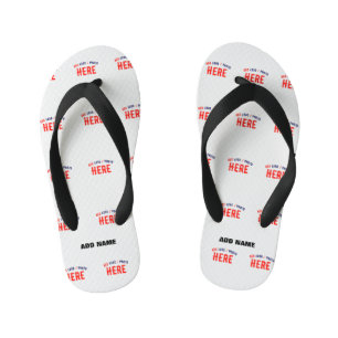 CHANCLAS PARA NIÑOS PERSONALIZABLE MODERNO ESTILO BLANCO VERIFICADO MA