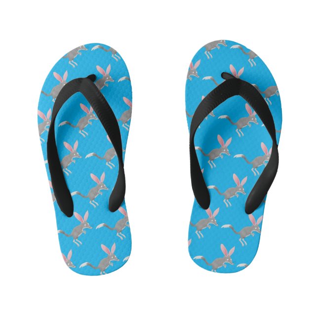 Chanclas Para Niños Personalizado de bilby australiano feliz (Plantilla)