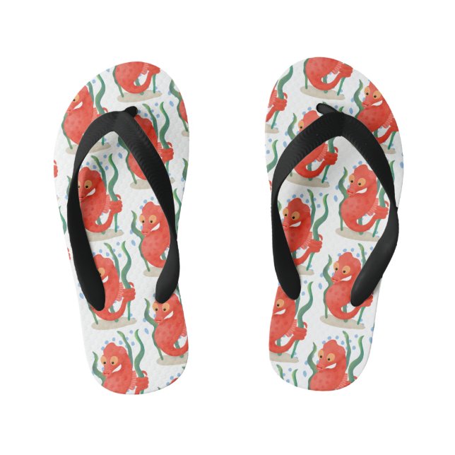 Chanclas Para Niños Personalizado de caballitos de mar de pepino (Plantilla)