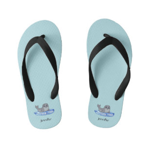Chanclas Para Niños personalizado de foca de bebé, personalizado, zap