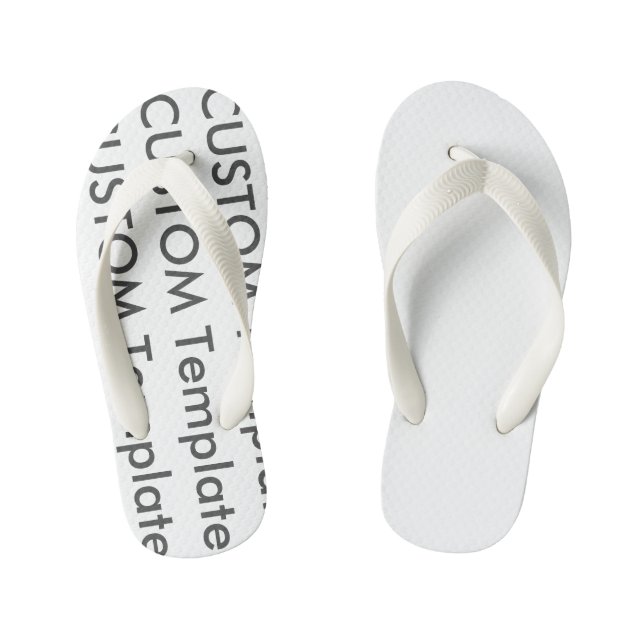 Chanclas Para Niños Personalizado de niños doblan las manos (Plantilla)