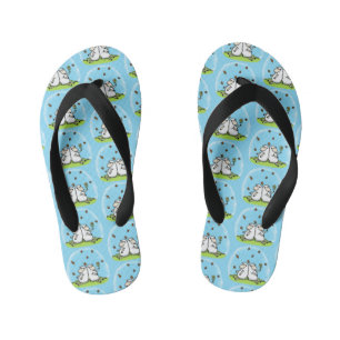 Chanclas Para Niños Personalizado de ovejas y mariposas