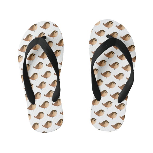 Chanclas Para Niños Personalizado de pájaro de Sparrow (Plantilla)