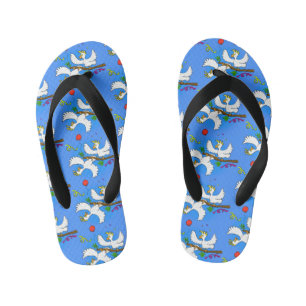 Chanclas Para Niños Personalizado de pájaros de cacatúa graciosa