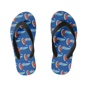 Chanclas Para Niños Personalizado de peces tropicales adormilados