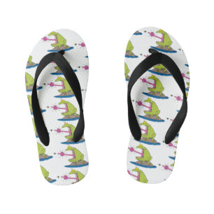 Chanclas Para Niños Personalizado divertida de rana y mosca