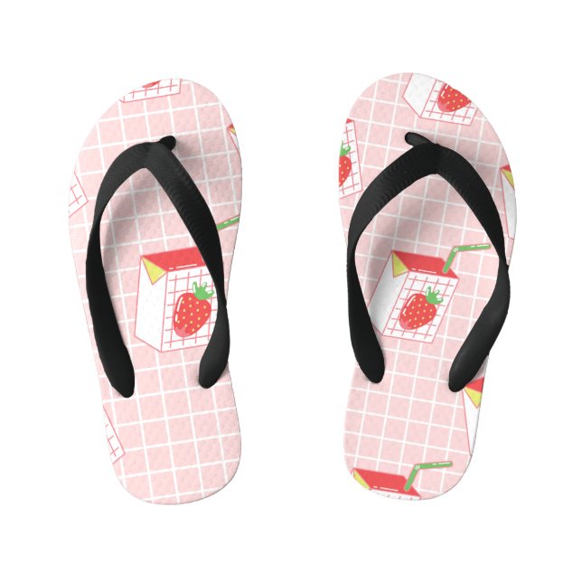 Chanclas Para Niños Personalizados de fresa de leche: Patrones jugueto (Plantilla)