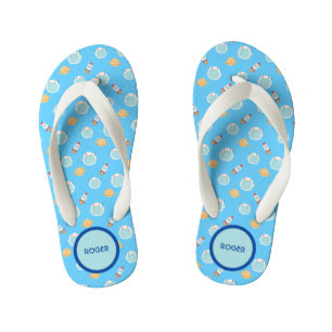 Chanclas Para Niños Personalizar Planetas Cohete Nave Astronauta