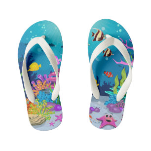 Chanclas Para Niños Pescado oceánico de los chicas
