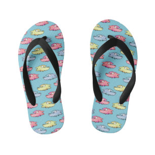 Chanclas Para Niños Pez nadador feliz colorido