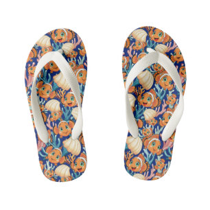 Chanclas Para Niños Pez payaso Dibujo animado lindo Familia Subacuátic