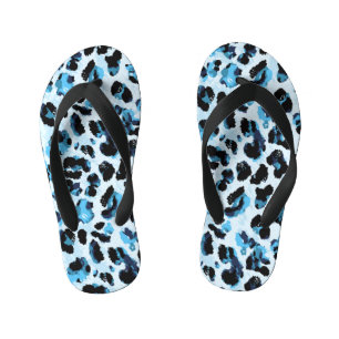 Chanclas Para Niños Piel leopardo Cheetah: tinte vinícola acuarela