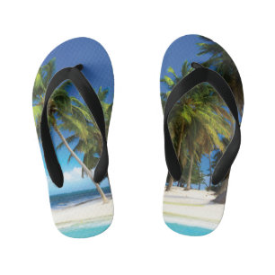 Chanclas Para Niños Pilar de tiro de playa exótica