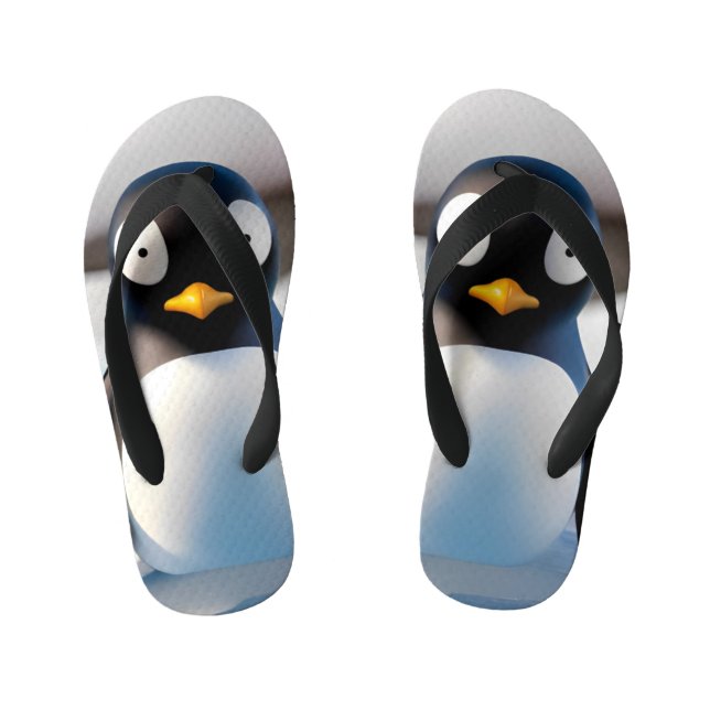 Chanclas Para Niños Pingüino (Plantilla)