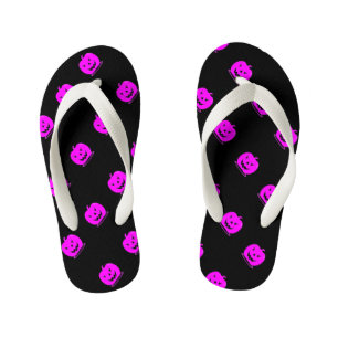 Chanclas Para Niños Pink Jack o'lantern Halloween Thunder_Cove