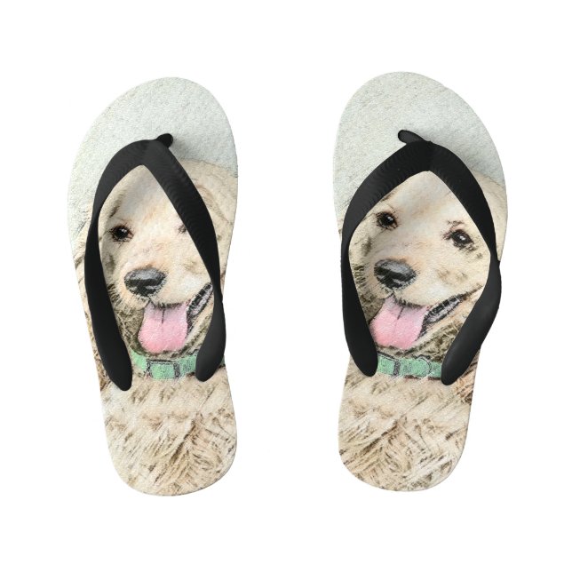 Chanclas Para Niños Pintura Buff de Cocker Spaniel - Arte Perro Origin (Plantilla)