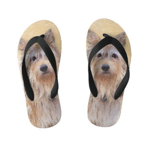 Chanclas Para Niños Pintura de Berger Picard - Arte de Perro Original.