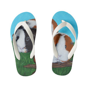 Chanclas Para Niños Pintura de cerdos de Guinea