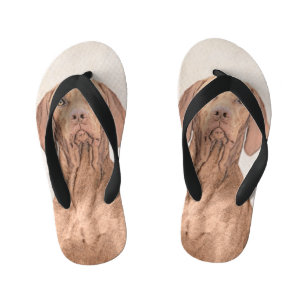 Chanclas Para Niños Pintura de Vizsla - Arte Perro Original.