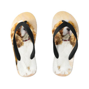 Chanclas Para Niños Pintura original de Cavalier King Charles Spaniel