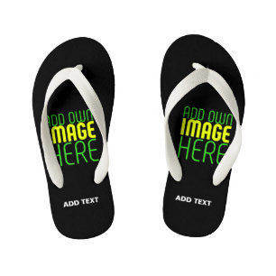 CHANCLAS PARA NIÑOS PLANTILLA DE TEXTO DE IMAGEN NEGRA SENCILLA EDITAB