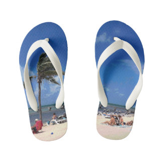 Chanclas Para Niños Playa con coco palmera