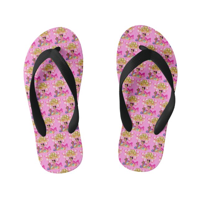 Chanclas Para Niños Princesa de rosa (Plantilla)