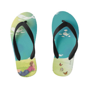 Chanclas Para Niños PRÍNCIPE DE BALLENAS VIENDO A LOS NIÑOS Flip Flops