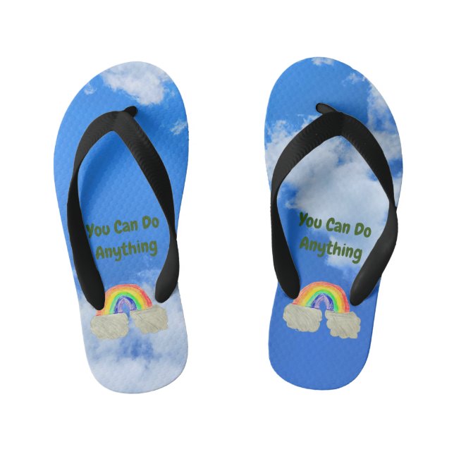 Chanclas Para Niños Puedes Hacer Cualquier Cosa (Plantilla)