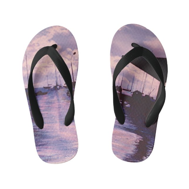 Chanclas Para Niños Puerto de Fort de France, Martinica (Plantilla)