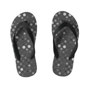 Chanclas Para Niños Punto Polka 01.Gray DGrey BG