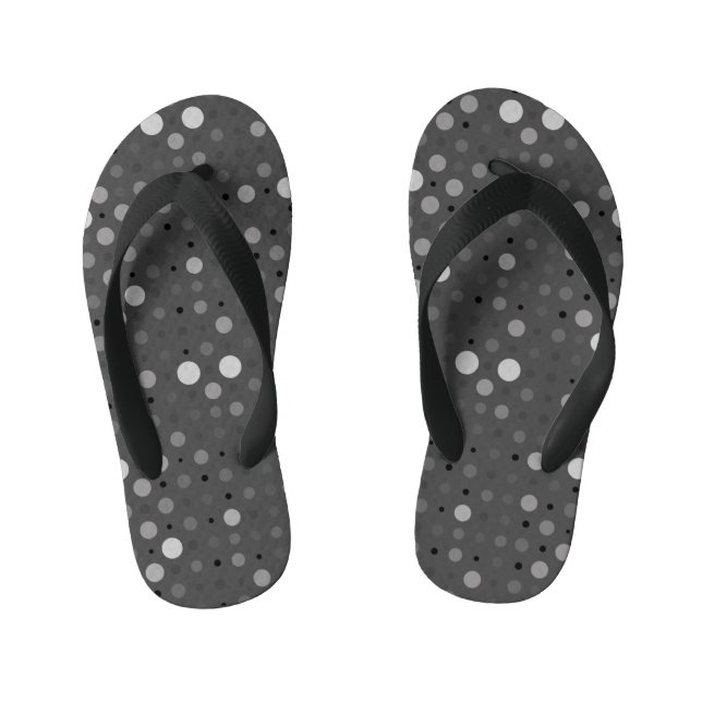 Chanclas Para Niños Punto Polka 01.Gray DGrey BG (Plantilla)