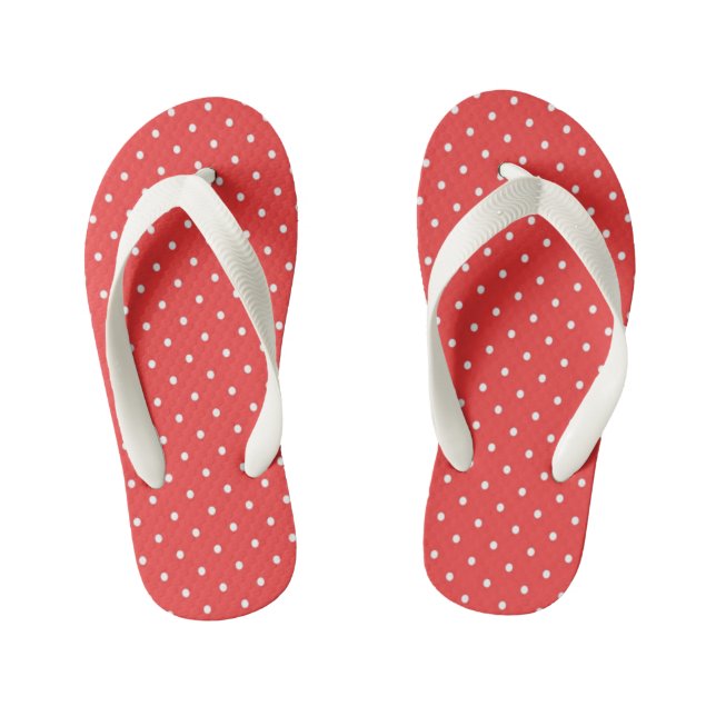 Chanclas Para Niños Puntos de Polka (Plantilla)