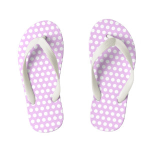 Chanclas Para Niños Puntos de Polka Rosa