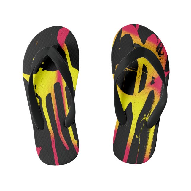 Chanclas Para Niños ráfagas y espumas y bacanal (Plantilla)