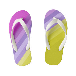 Chanclas Para Niños Rayado, brillante, arco iris