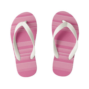 Chanclas Para Niños Rayas complejas en rosa