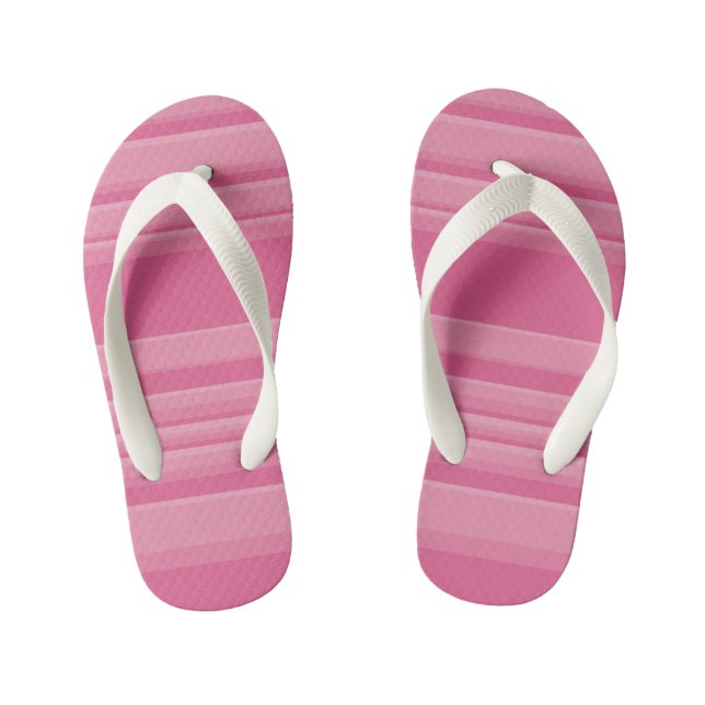 Chanclas Para Niños Rayas complejas en rosa (Plantilla)