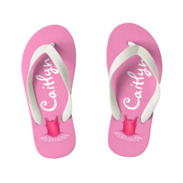 Chanclas Para Niños Regalo de danza Tutu Ballerina de ballet rosa pers
