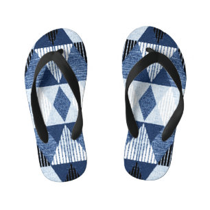 Chanclas Para Niños Repetición Geométrica: Fondo texturado.