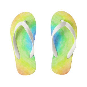 Chanclas Para Niños Resplandor de Arcoíris