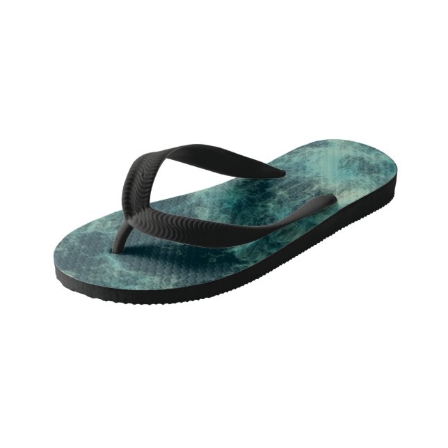 Chanclas Para Niños Resumen verde azulado (Angular)