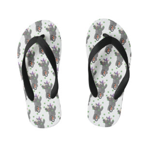 Chanclas Para Niños Rinoceronte divertido y lindo haciendo malabares e